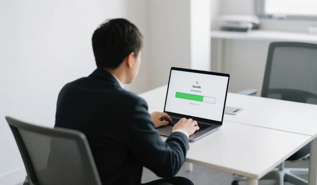 用户下载极悦娱乐PC客户端的场景